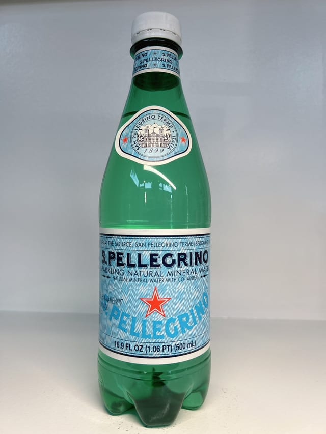 S.Pellegrino Sparkling Natural Mineral Water.