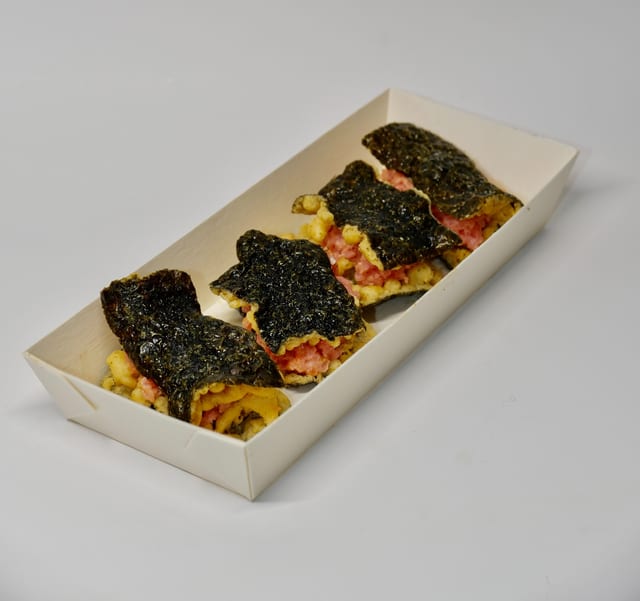 Spicy Tuna Wasabi Cracker.