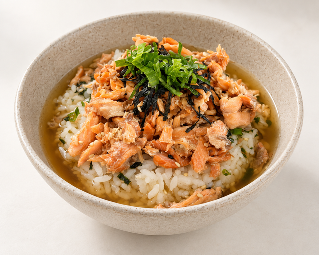 Salmon Rice Soup (Ochazuke).
