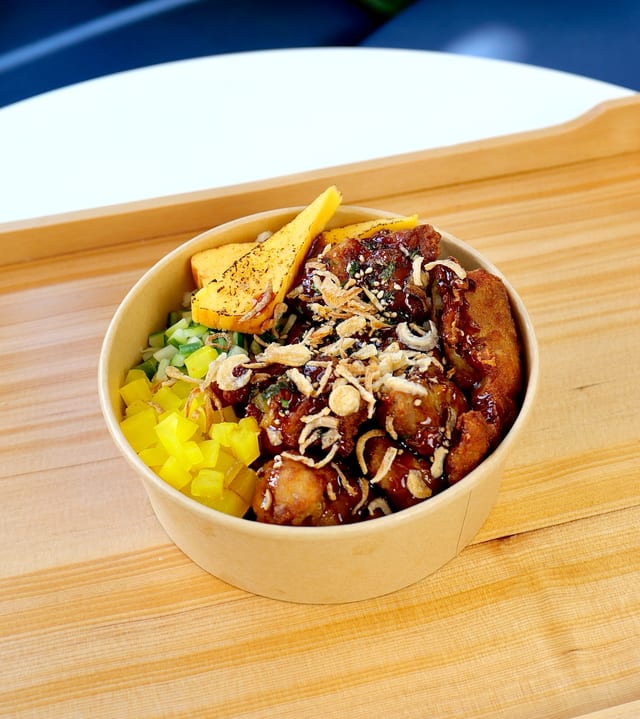 Chicken Karaage Teriyaki Don.