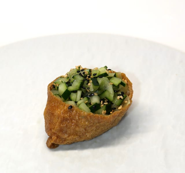 Sesame Cucumber Inari.